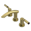Rubinet Widespread Lav. Set. (less drain) Natural Brass