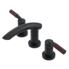 Rubinet Widespread Lav. Set. (less drain) Matt Black