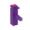 Rubinet Single Control Bidet Fitting (less drain) Purple Haze