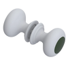 Rubinet Shower Door Knob (set) Matt White