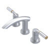 Rubinet Widespread Lav. Set. (less drain) Satin Chrome