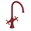 Rubinet Two Handle Single Hole Kitchen Set Maroon