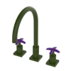 Rubinet Widespread Kitchen Set Green Envy