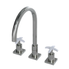 Rubinet Widespread Kitchen Set Satin Nickel