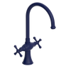 Rubinet Two Handle Single Hole Kitchen Set Midnight Blue