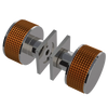 Rubinet Shower Door Knob (set) Polished Nickel