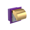 Rubinet RECESSED TOILET PAPER HOLDER Purple Haze