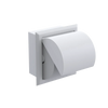 Rubinet RECESSED TOILET PAPER HOLDER White