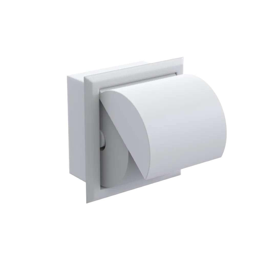Rubinet RECESSED TOILET PAPER HOLDER White