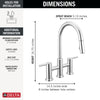 Delta Nicoli Pull-Down Bridge