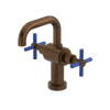 Rubinet Single Hole Dual Handle Lav. Set. (less drain) Tuscan Brass