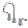 Rubinet Widespread Lav. Set. (less drain) Satin Chrome