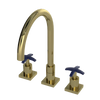 Rubinet Widespread Kitchen Set Natural Brass