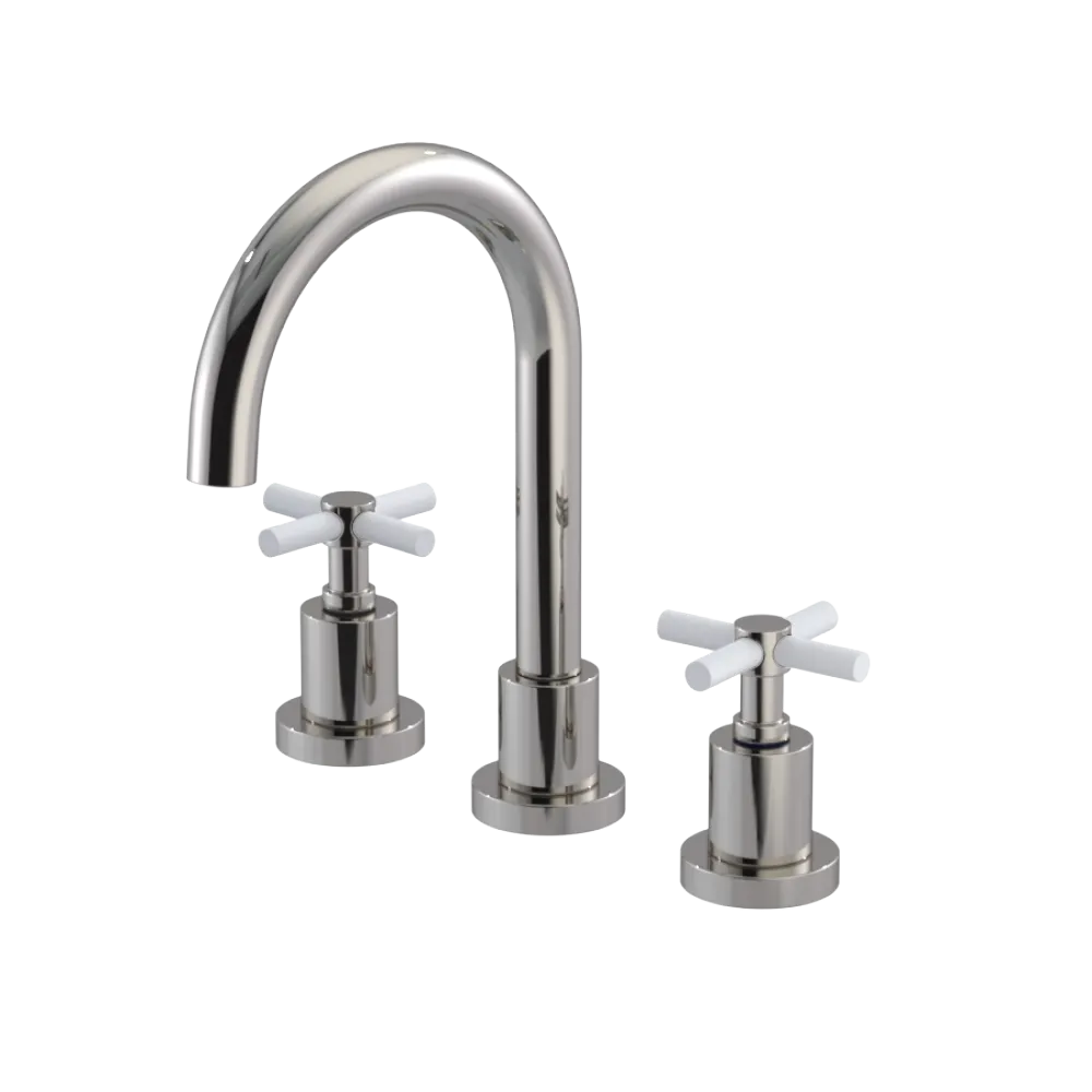 Rubinet Widespread Lav. Set. (less drain) Polished Nickel