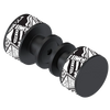 Rubinet Shower Door Knob (set) Matt Black