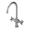 Rubinet Two Handle Single Hole Kitchen Set with LaSalle Spout Polished Nickel