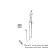 Baril Complete pressure balanced shower kit without handle