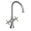 Rubinet Two Handle Single Hole Kitchen Set Satin Nickel