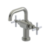 Rubinet Single Hole Dual Handle Lav. Set. (less drain) Satin Nickel