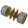 Rubinet Shower Door Knob (set) Antique Brass Matt