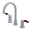 Rubinet Widespread Lav. Set. (less drain) White