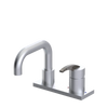 Rubinet 4" Centre Single Control Lav. Set. with Genesis spout (less drain) Satin Chrome