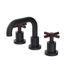Rubinet Widespread Lav. Set. (less drain) Matt Black