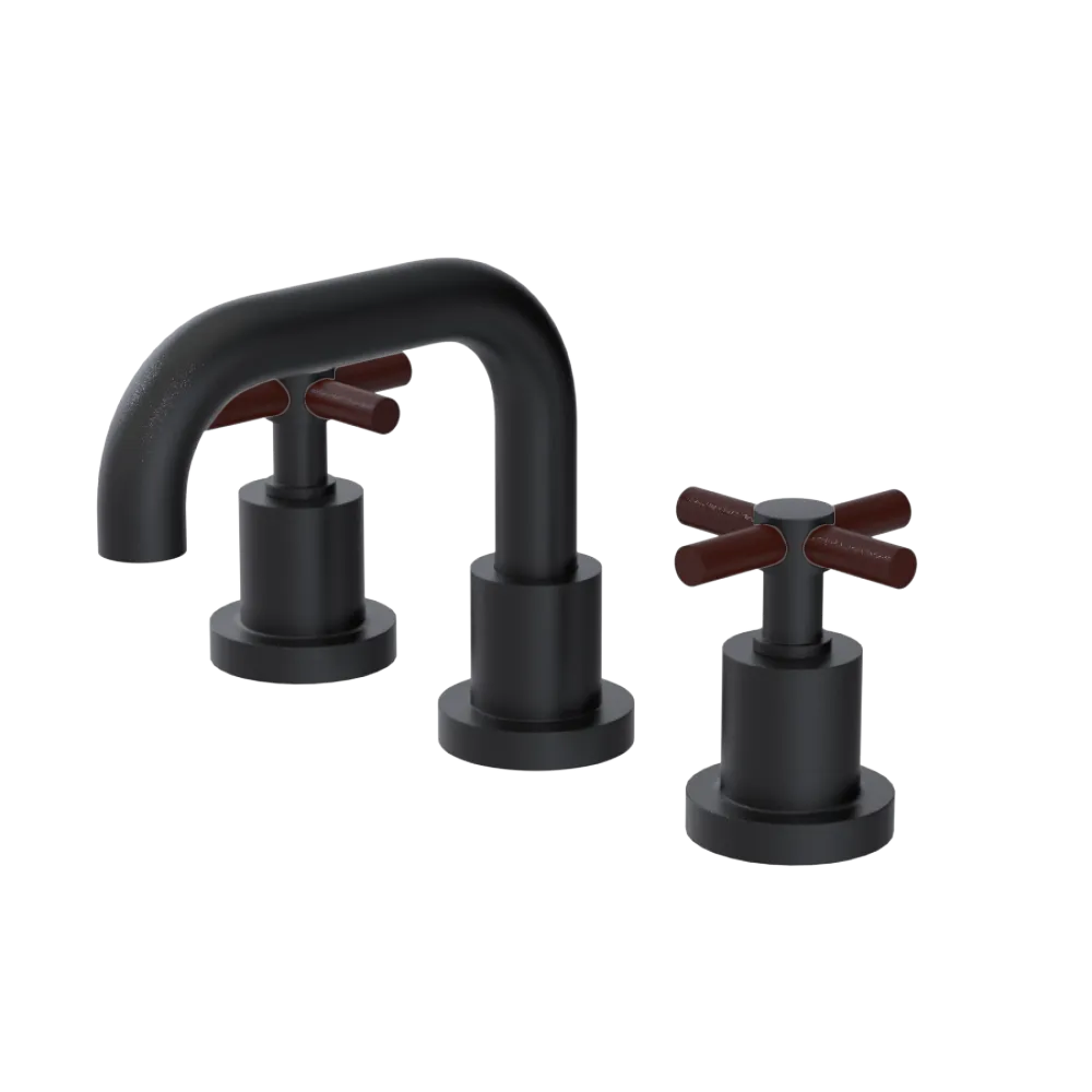 Rubinet Widespread Lav. Set. (less drain) Matt Black