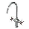 Rubinet Two Handle Single Hole Kitchen Set with LaSalle Spout Satin Nickel