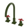 Rubinet Widespread Kitchen Set Green Envy