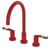 Rubinet Widespread Kitchen Set Red