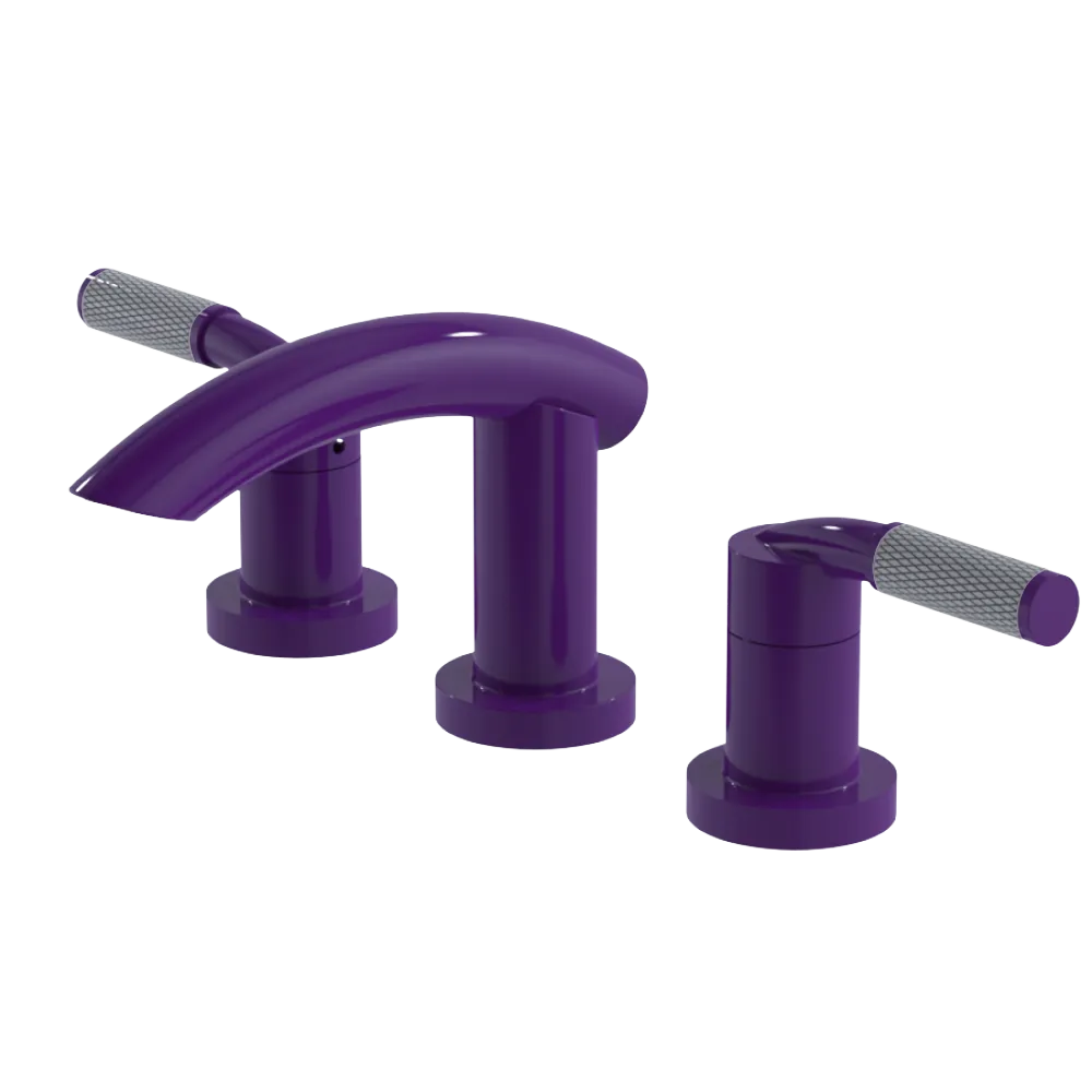Rubinet Widespread Lav. Set. (less drain) Purple Haze