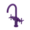 Rubinet Single Hole Dual Handle Lav. Set with LaSalle Spout (less drain) Purple Haze