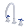 Rubinet Widespread Kitchen Set Matt White