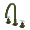 Rubinet Widespread Kitchen Set Green Envy