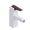 Rubinet Single Control Bidet Fitting (less drain) White