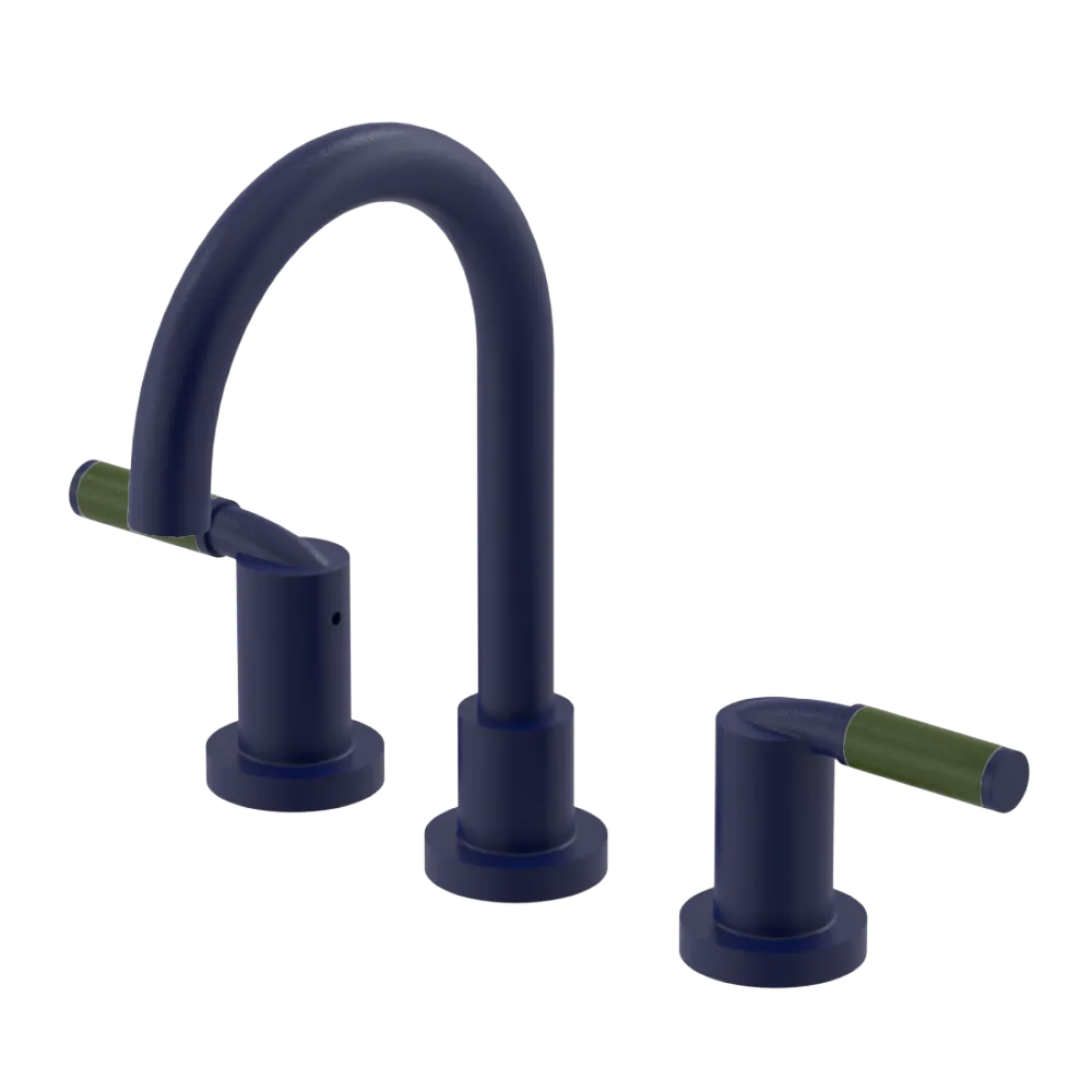 Rubinet Widespread Lav set (less drain) Midnight Blue