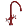 Rubinet Two Handle Single Hole Kitchen Set Maroon