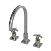 Rubinet Widespread Kitchen Set Satin Nickel