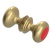 Rubinet Shower Door Knob (set) Satin Brass