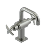 Rubinet Single Hole Dual Handle Lav. Set. with Genesis spout (less drain) Satin Nickel