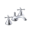 Rubinet Widespread Lav. Set. (less drain) Satin Chrome