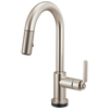 Brizo Smarttouch Pull Down Prep Faucet With Arc Spout Industrial Handle