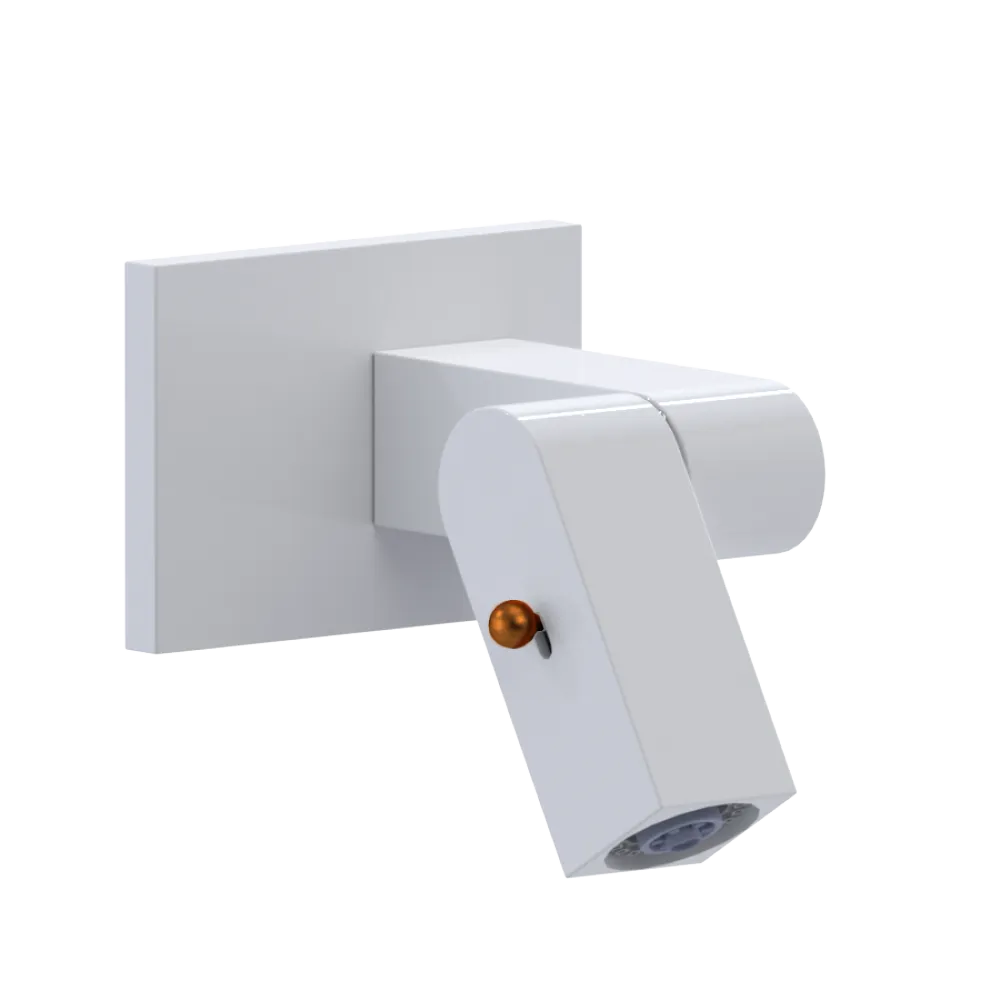Rubinet Wall Mount Bidet & Foot Rinse with Dual Function Spray White