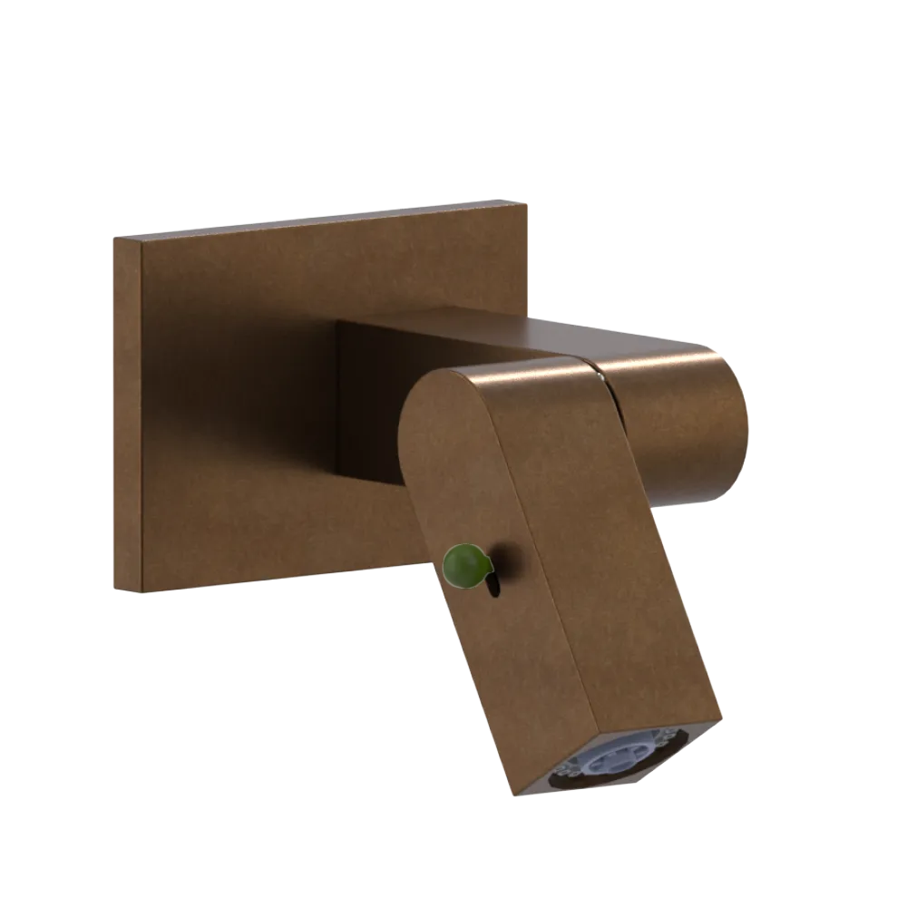 Rubinet Wall Mount Bidet & Foot Rinse with Dual Function Spray Tuscan Brass