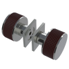 Rubinet Shower Door Knob (set) Satin Nickel