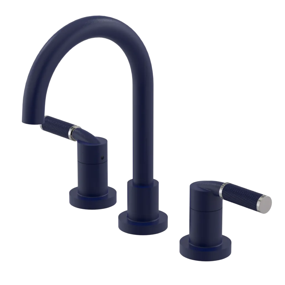 Rubinet Widespread Lav. Set. (less drain) Midnight Blue