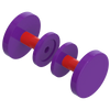 Rubinet Shower Door Knob (set) Purple Haze