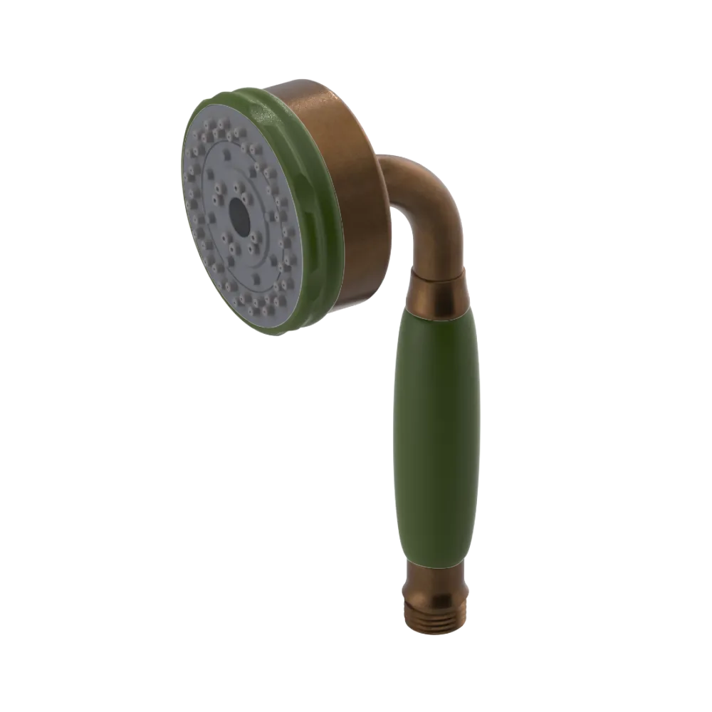 Rubinet 3 Function Hand Held Shower Only Tuscan Brass