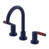 Rubinet Widespread Lav set (less drain) Midnight Blue